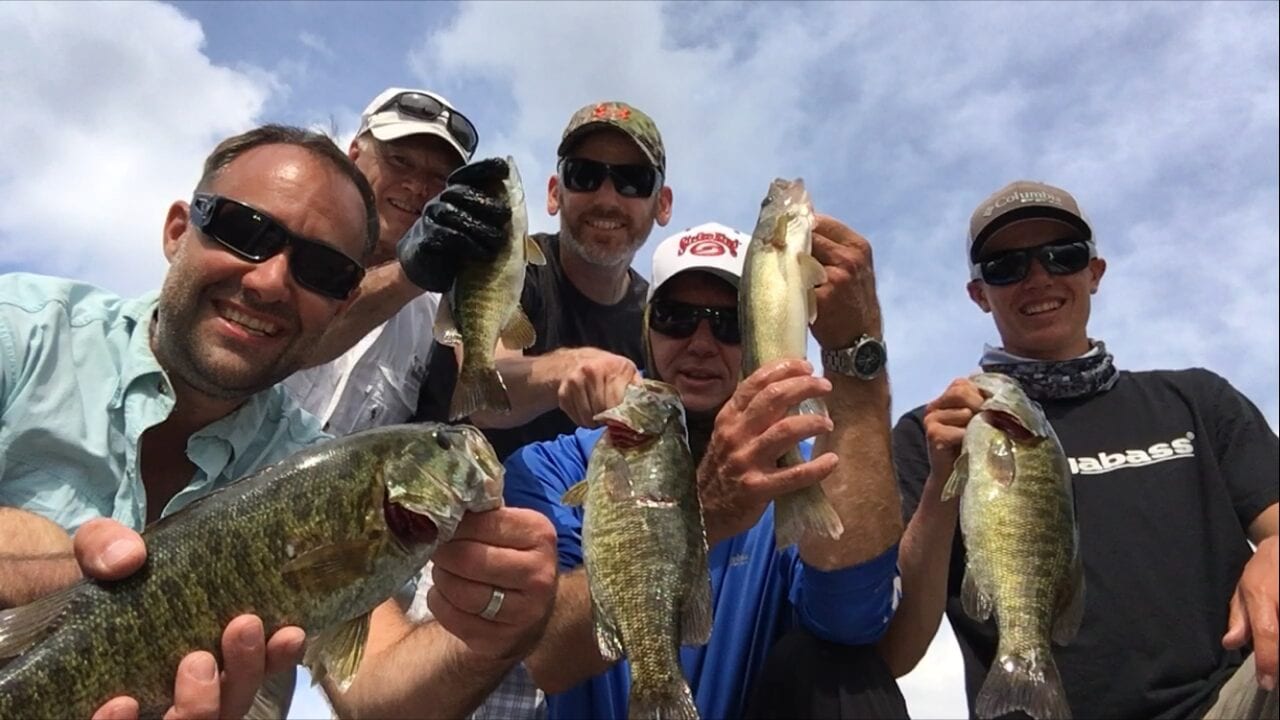 Bass, Walleye, Group photo, Fishing Trip, Bear's Den Lodge