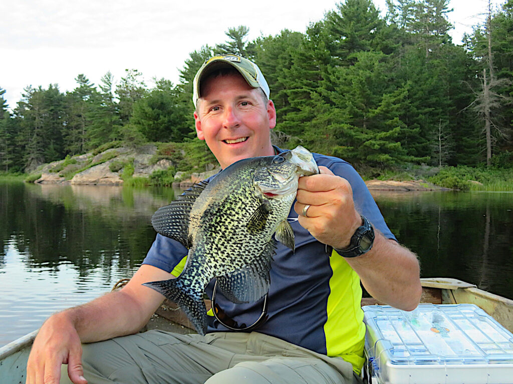 Image of a Black Crappie on the French River caught by Jake Confer
