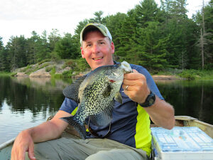 Image of a Black Crappie on the French River caught by Jake Confer